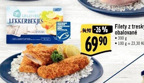 Filety z tresky obalované mražené Albert Heijn