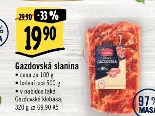 Gazdovská slanina Albertovo uzenářství
