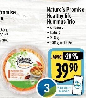 Hummus trio Healthy life Nature'