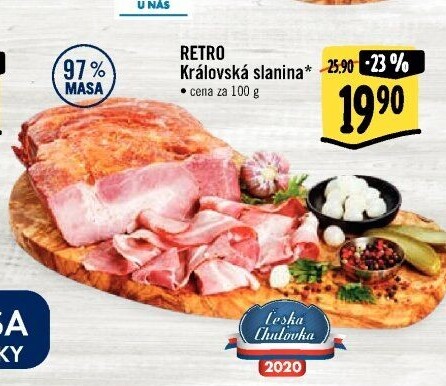 Královská slanina Albert Retro
