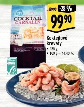 Krevety koktejlové mražené Albert Heijn
