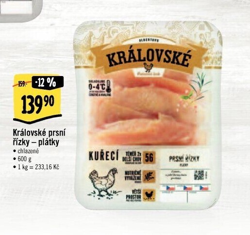 Kuřecí prsní řízky královské Albert