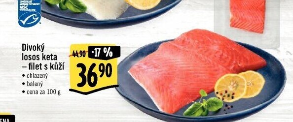 Losos divoký Keta filety Albert