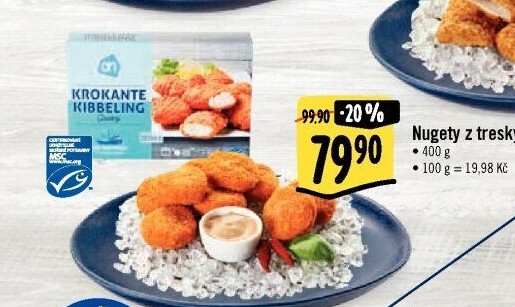 Obalované nugety z tresky mražené Albert Heijn