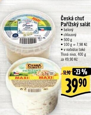 Pařížský salát Česká chuť