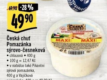Pomazánka česnekovo-sýrová Česká chuť
