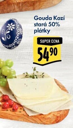 Sýr Gouda kozí stará 50%