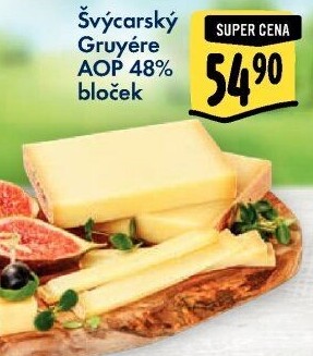 Sýr Gruyére švýcarský AOP 48%