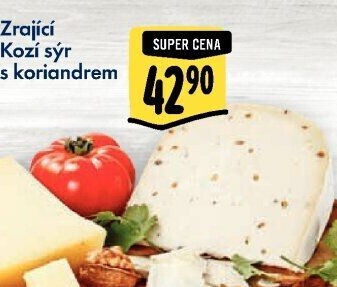 Sýr kozí zrající s koriandrem