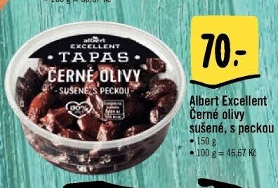 Tapas Černé sušené olivy Albert Excellent
