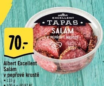 Tapas Salám v pepřové krustě Albert Excellent