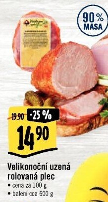 Uzená rolovaná plec Kostelecké uzeniny