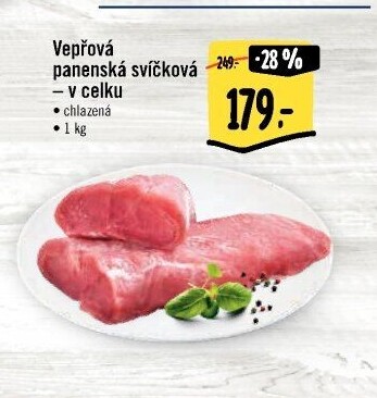 Vepřová panenská svíčková