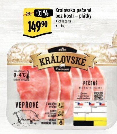 Vepřová pečeně bez kosti Královská Albert