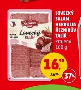 LOVECKÝ SALÁM HERKULEV ŘEZNÍKŮV TALÍŘ 100 g