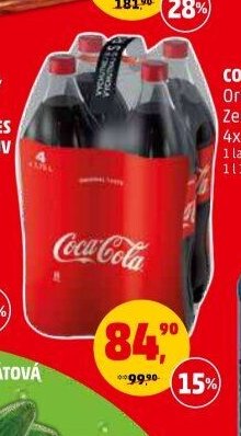 COCA-COLA Original, Zero 4x 1,75 l