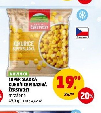 Super sladká kukuřice mrazivá Čerstvost