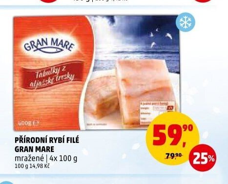 Přírodní rybí filé Gran Mare