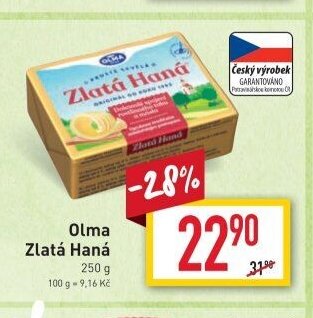 Olma Zlatá Haná 250 g