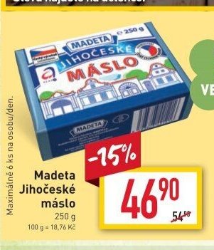 Madeta Jihočeské máslo