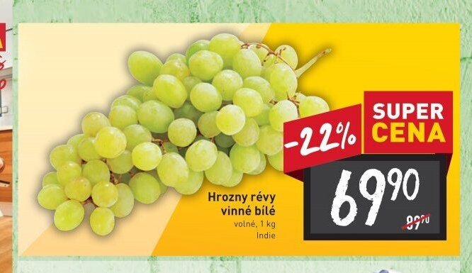Hrozny révy vinné bílé