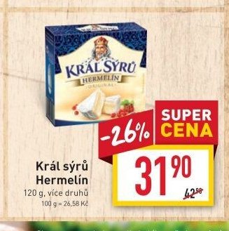 Král sýrů Hermelín