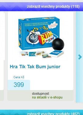 Hra Tik Tak Bum junior