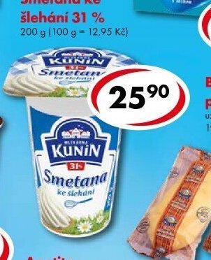 Smetana ke šlehání 31 %