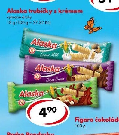 Alaska trubičky s krémem