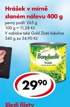 Hrášek v mírně slaném nálevu