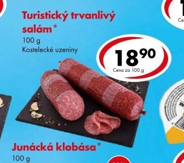 Turistický trvanlivý salám