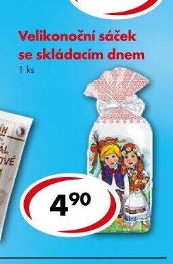 Velikonoční sáček se skládacím dnem