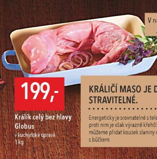 Králík celý bez hlavy Globus