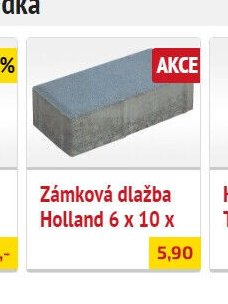 Zámková dlažba Holland 6 x 10 x - UNI HOBBY akcniletaky.com