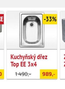 Kuchyňský dřez Top EE 3x4 - UNI HOBBY akcniletaky.com