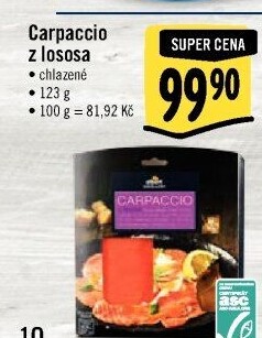 Carpaccio z lososa Albert Excellent