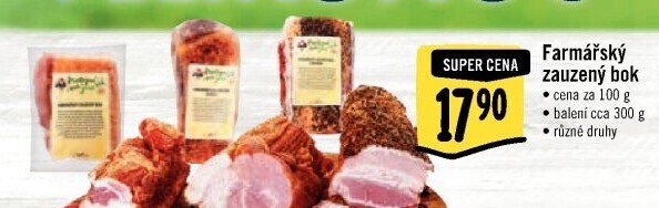 Farmářský zauzený bok Kostelecké uzeniny