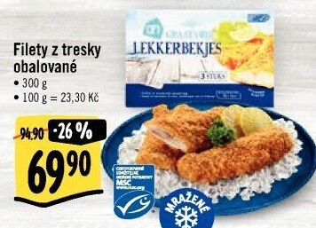 Filety z tresky obalované mražené Albert Heijn