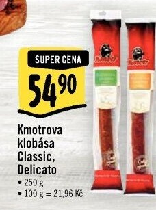 Kmotrova klobása classic Kmotr