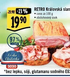 Královská slanina Albert Retro