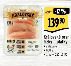 Kuřecí prsní řízky královské Albert