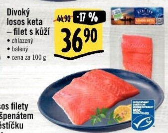 Losos divoký Keta filety Albert