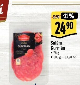 Salám Gurmán Albertovo uzenářství