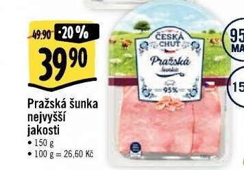 Šunka pražská nejvyšší jakosti Česká chuť