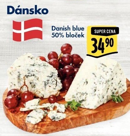 Sýr Danish Blue 50%