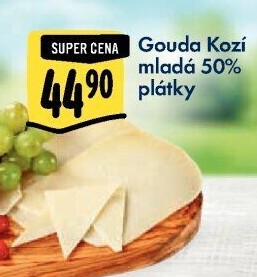 Sýr Gouda kozí mladá 50%