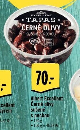 Tapas Černé sušené olivy Albert Excellent