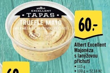 Tapas Majonéza s lanýžovou příchutí Albert Excellent
