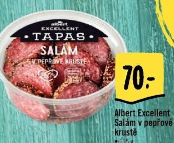 Tapas Salám v pepřové krustě Albert Excellent