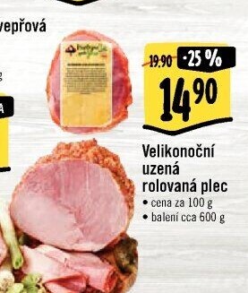 Uzená rolovaná plec Kostelecké uzeniny